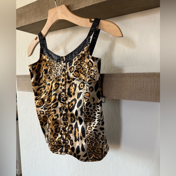 Guess|Vintage y2k Leopard Print Satin Camisole Top,XS•••Animal printed style - Picture 4 of 9